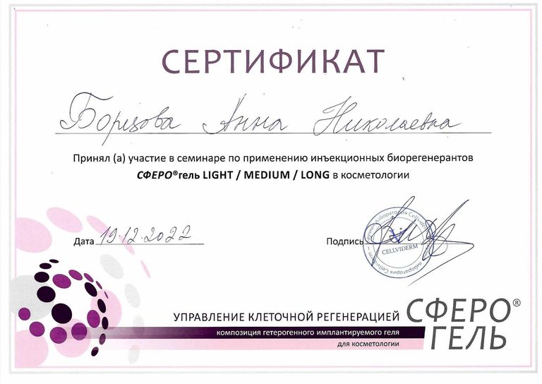 Борцова Анна Николаевна – диплом