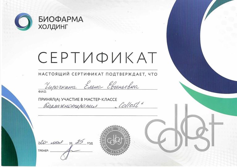 Чирочкина Елена Евгеньевна – диплом