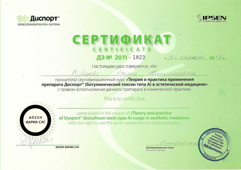 Борцова Анна Николаевна – диплом