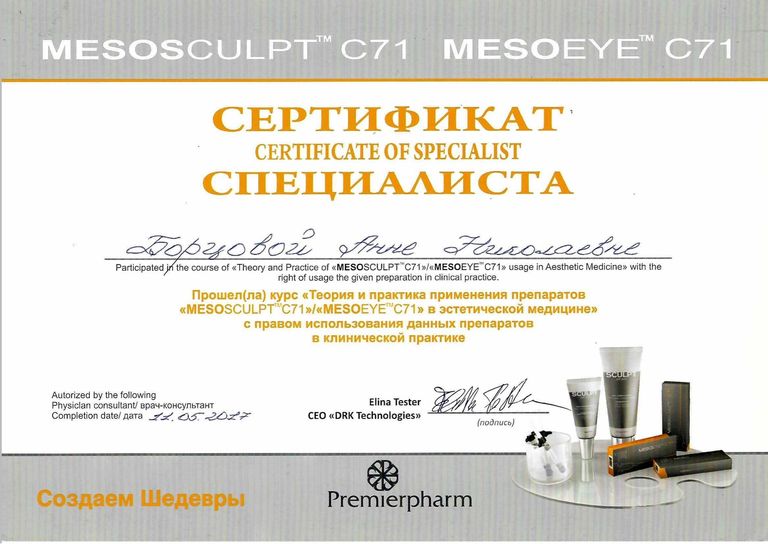 Борцова Анна Николаевна – диплом