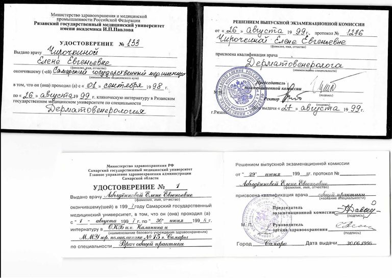 Чирочкина Елена Евгеньевна – диплом
