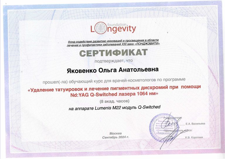 Яковенко Ольга Анатольевна – диплом