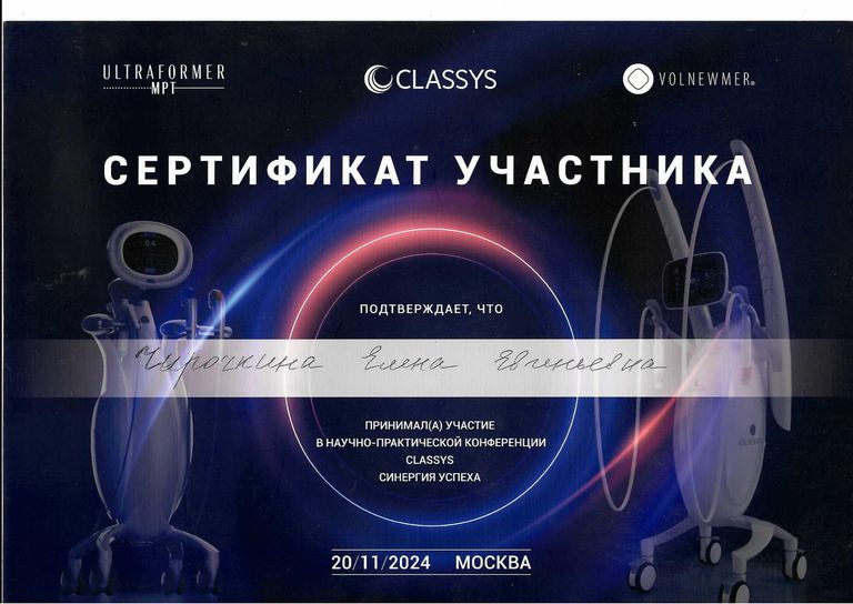 Чирочкина Елена Евгеньевна – диплом