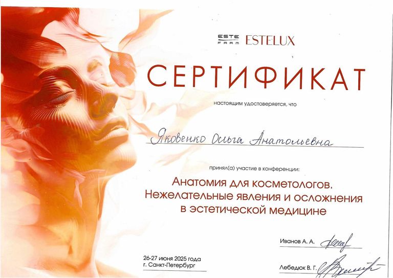 Яковенко Ольга Анатольевна – диплом