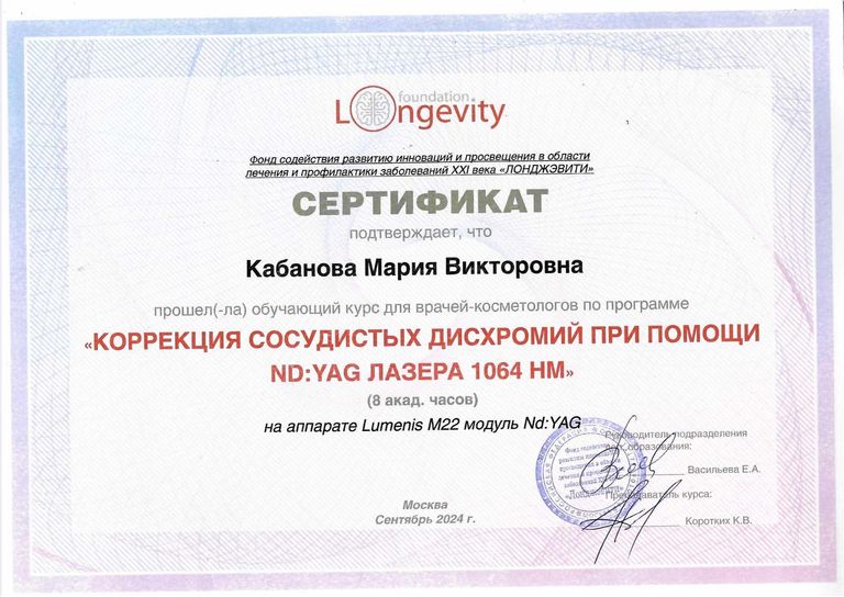 Кабанова Мария Викторовна – диплом