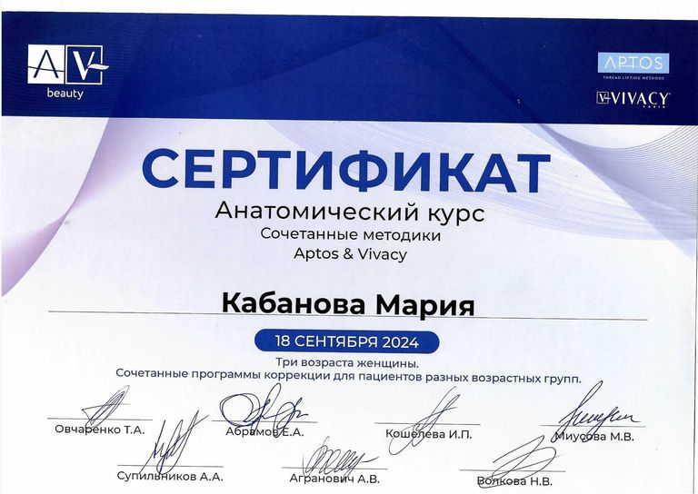 Кабанова Мария Викторовна – диплом