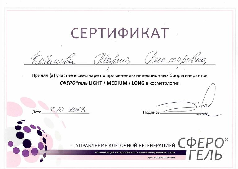 Кабанова Мария Викторовна – диплом