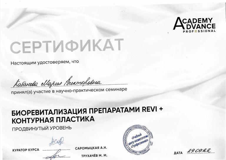 Кабанова Мария Викторовна – диплом